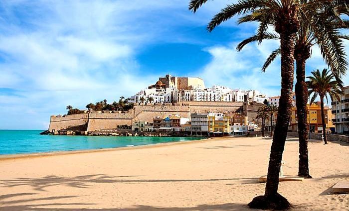 ÁTICO AQUA PEÑÍSCOLA, 1ª Linea de Playa, Parking y Piscina Apartamento Exterior foto